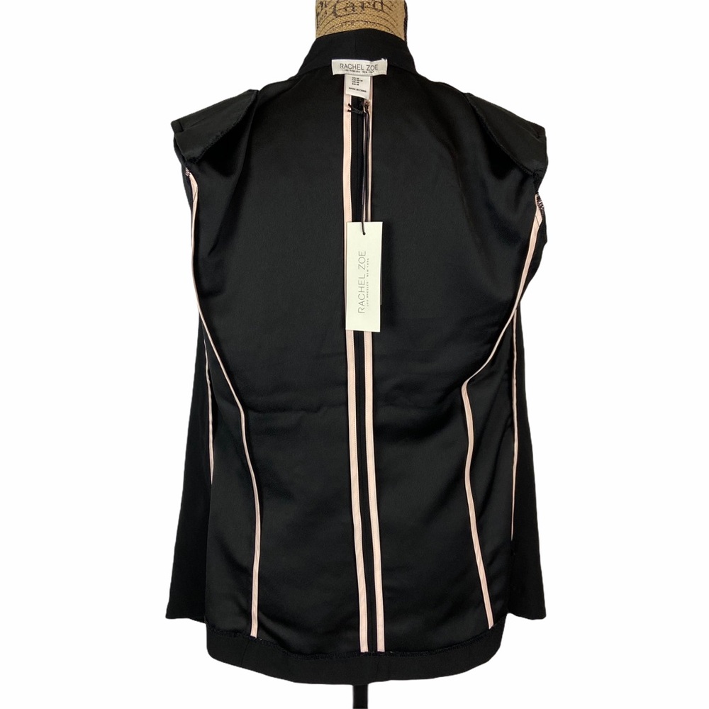 Rachel Zoe Black Contemporary Fit Blazer Jacket M - Picture 4 of 9
